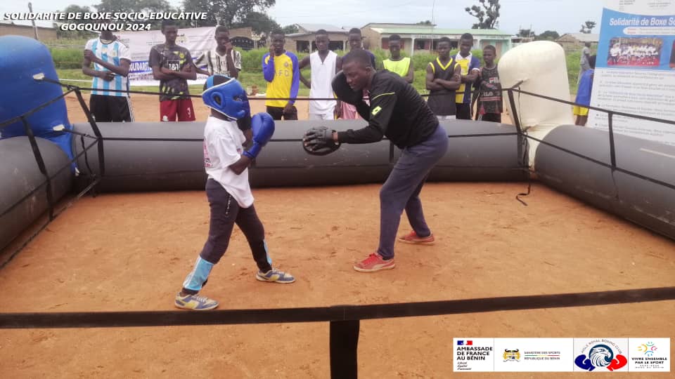 Activités interactives menées sur l'esplanade du marché à bétail de Gogounou